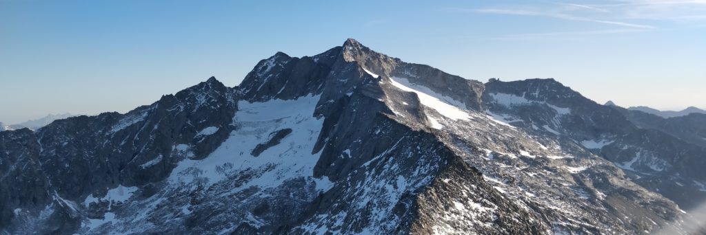 Hochalmspitze Detmoldergrat mit Gletscher